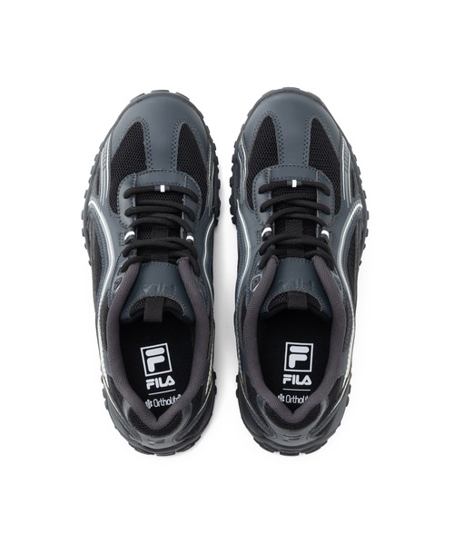 FILA(フィラ)の「FILA ECHAPPE MS(フィラ エシャッペ MS)(スニーカー・レディース・ブラック/グレー・25cm/24cm/23.5cm/24.5cm/23cm/25.5cm/26cm/26.5cm/27cm/27.5cm/28cm/29cm)」の5枚目の写真