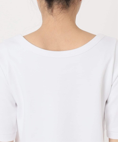 追加》スビンコットンソフトスクエアーネックTシャツ 2（Tシャツ
