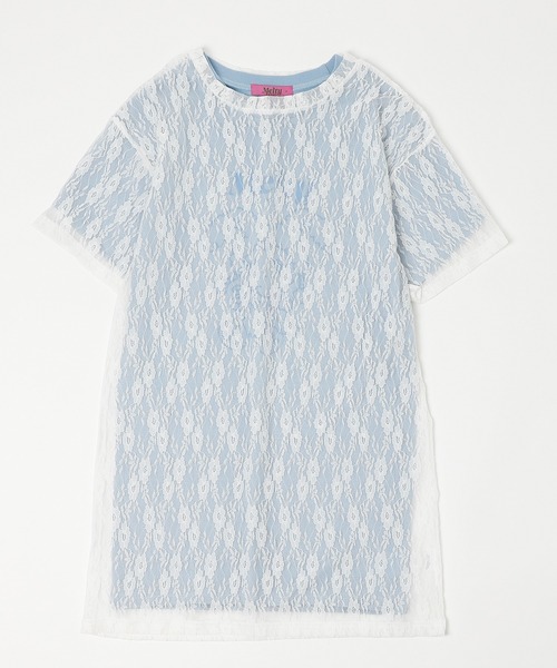 URBAN CHERRY(アーバンチェリー)の「【MELTY BUNNY/メルティバニー】レースワンピース+メルバ二プリントワンピース(Tシャツ/カットソー・キッズ・ピンク/ブルー/ホワイト・S/XS/M)」の10枚目の写真