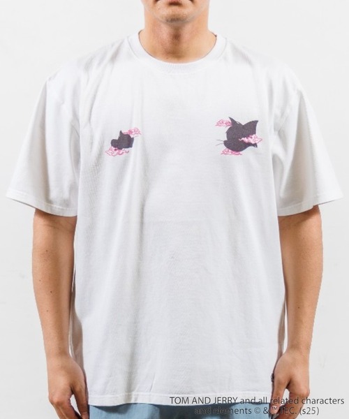 JUNKSOUL(ジャンクソウル)の「JUNK SOUL/TOM&JERRY(トム&ジェリー) スカ風 Tシャツ (M4)(Tシャツ/カットソー・メンズ・ホワイト/チャコールグレー・MEDIUM/X-LARGE/LARGE)」の8枚目の写真