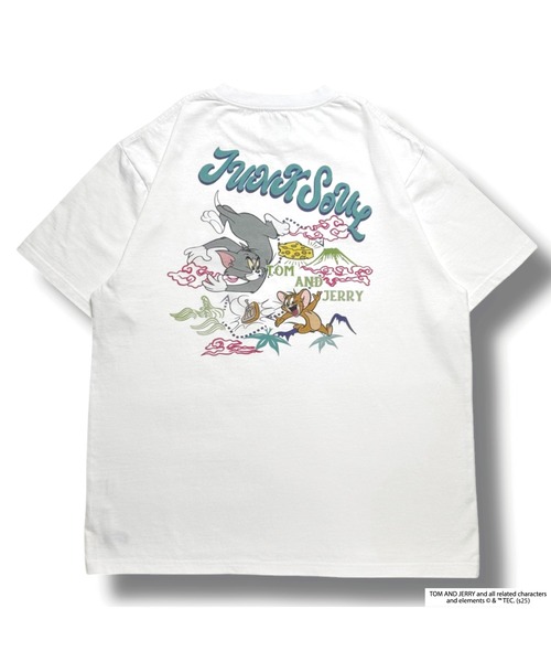 JUNKSOUL(ジャンクソウル)の「JUNK SOUL/TOM&JERRY(トム&ジェリー) スカ風 Tシャツ (M4)(Tシャツ/カットソー・メンズ・ホワイト/チャコールグレー・MEDIUM/X-LARGE/LARGE)」の20枚目の写真