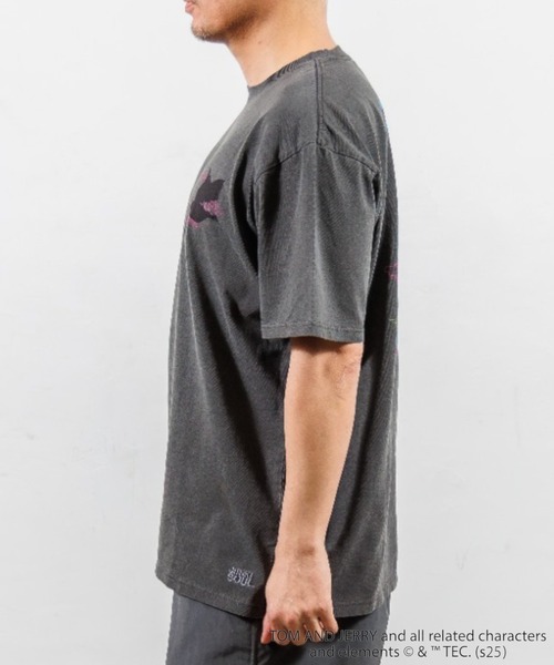 JUNKSOUL(ジャンクソウル)の「JUNK SOUL/TOM&JERRY(トム&ジェリー) スカ風 Tシャツ (M4)(Tシャツ/カットソー・メンズ・ホワイト/チャコールグレー・MEDIUM/X-LARGE/LARGE)」の11枚目の写真