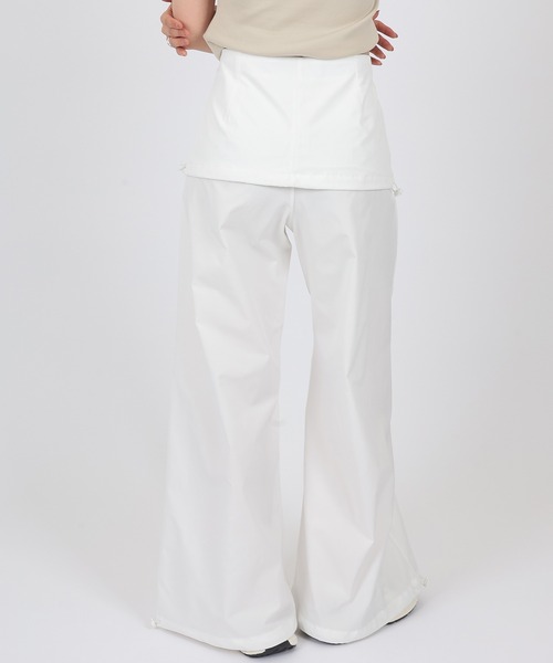 SUWDEE(スーディー)の「docking skirt wide pants(その他パンツ・レディース・ホワイト/ブラック・S/M)」の7枚目の写真
