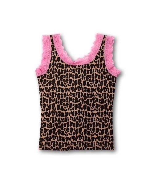 GALFY（ガルフィー）の「【GALFY】ラブラブエロ豹タンク（タンクトップ・レディース・ホワイト/ブラウン/ピンク・S）」の21枚目の写真