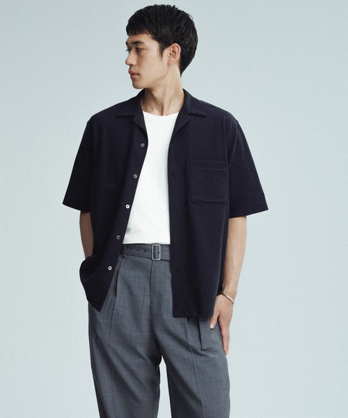【洗える・接触冷感】Soalon ヘムデザインシャツ 洗える・接触冷感】Soalon ヘムデザインシャツ