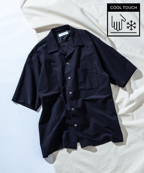 接触冷感【MINUS】オープンカラー シャツ（シャツ/ブラウス）｜ADAM ET