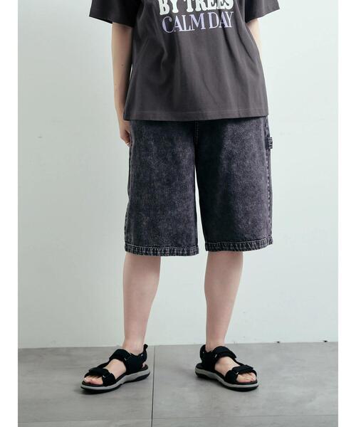 SM2（エスエムツー）の「デニム/ツイルペインターハーフパンツ（その他パンツ・レディース・ブルー/ブラック/ベージュ/ブラウン・S/M）」の9枚目の写真