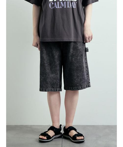 SM2（エスエムツー）の「デニム/ツイルペインターハーフパンツ（その他パンツ・レディース・ブルー/ブラック/ベージュ/ブラウン・S/M）」の8枚目の写真