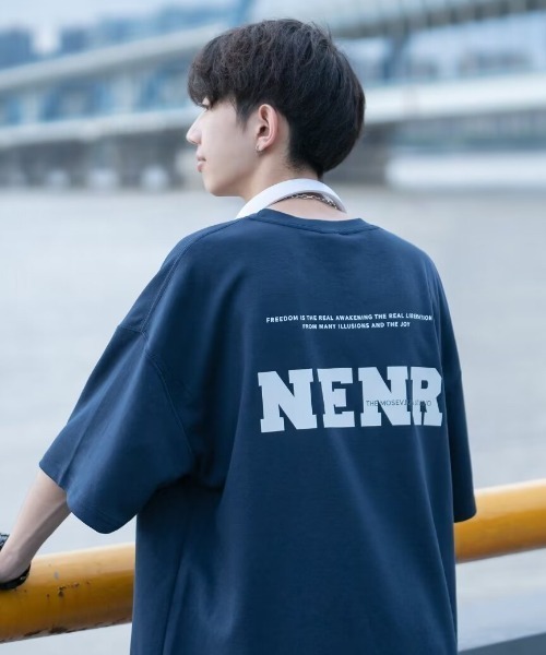 MGV(エムジーヴィー)の「シンプルプリントカットソー(Tシャツ/カットソー・メンズ・ブラック/ネイビー/ホワイト・MEDIUM/LARGE/X-LARGE)」の6枚目の写真