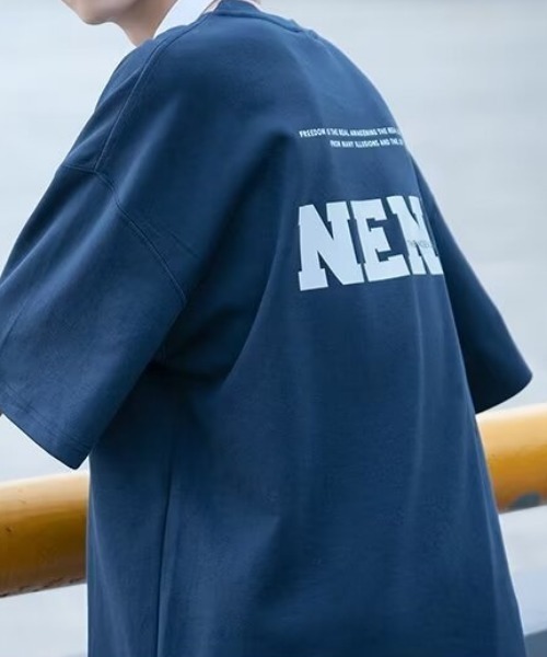 MGV(エムジーヴィー)の「シンプルプリントカットソー(Tシャツ/カットソー・メンズ・ブラック/ネイビー/ホワイト・MEDIUM/LARGE/X-LARGE)」の7枚目の写真