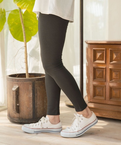 anap mimpi（アナップミンピ）の「ハイウエストベーシックリブレギンス（その他パンツ・レディース・グレー/ブラック・FREE）」の19枚目の写真