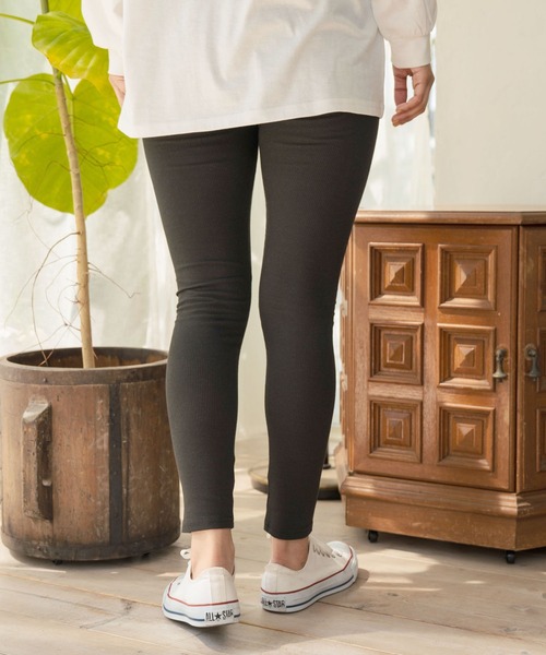 anap mimpi（アナップミンピ）の「ハイウエストベーシックリブレギンス（その他パンツ・レディース・グレー/ブラック・FREE）」の18枚目の写真