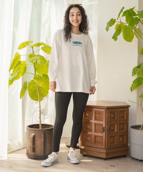 anap mimpi（アナップミンピ）の「ハイウエストベーシックリブレギンス（その他パンツ・レディース・グレー/ブラック・FREE）」の17枚目の写真