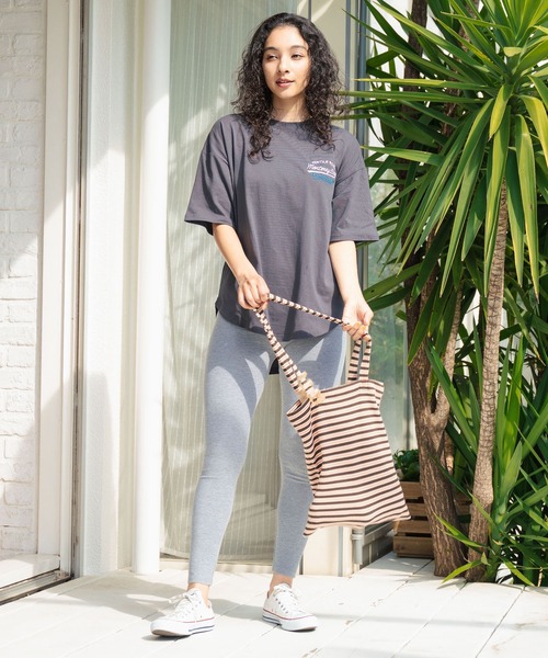 anap mimpi（アナップミンピ）の「ハイウエストベーシックリブレギンス（その他パンツ・レディース・グレー/ブラック・FREE）」の8枚目の写真