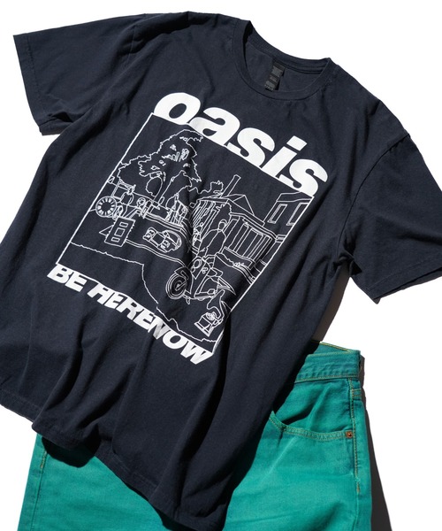 THRIFTY LOOK(スリフティールック)の「THRIFTY LOOK / スリフティールック THRIFTY "OASIS" TEE オアシス バンドTシャツ バンT ユーズド加工(Tシャツ/カットソー・メンズ・ブラック/ネイビー/ブラック系2・LARGE/X-LARGE/MEDIUM)」の12枚目の写真