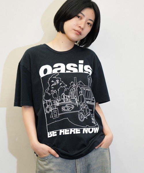 THRIFTY LOOK(スリフティールック)の「THRIFTY LOOK / スリフティールック THRIFTY "OASIS" TEE オアシス バンドTシャツ バンT ユーズド加工(Tシャツ/カットソー・メンズ・ブラック/ネイビー/ブラック系2・LARGE/X-LARGE/MEDIUM)」の11枚目の写真