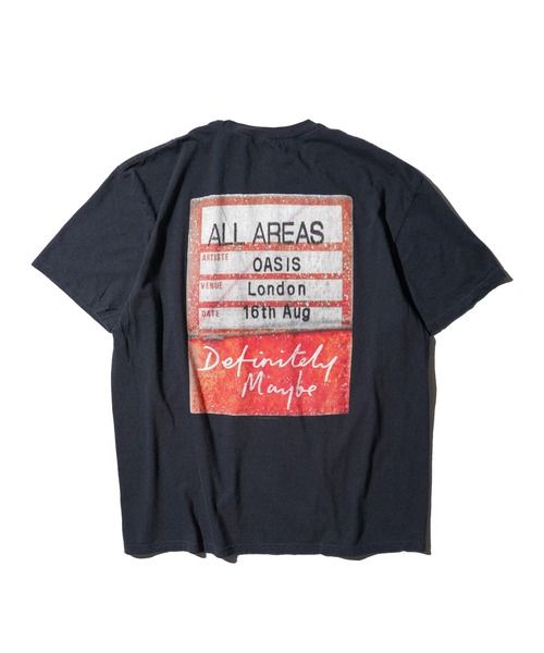 THRIFTY LOOK(スリフティールック)の「THRIFTY LOOK / スリフティールック THRIFTY "OASIS" TEE オアシス バンドTシャツ バンT ユーズド加工(Tシャツ/カットソー・メンズ・ブラック/ネイビー/ブラック系2・LARGE/X-LARGE/MEDIUM)」の14枚目の写真