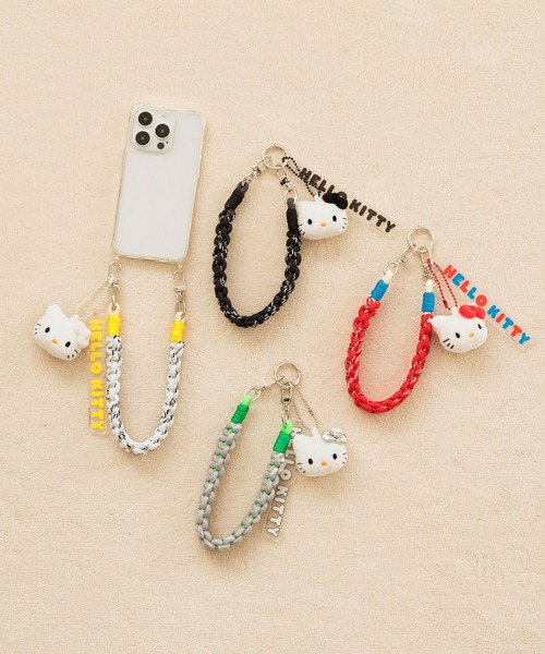 Bear Hello kitty ストラップ　プードル付き Bear Hello kitty ストラップ プードル付き Bear Hello kitty