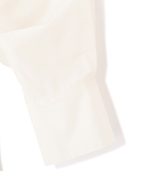 コンストラクトオーバーサイズシャツ(F WHITE): トップス