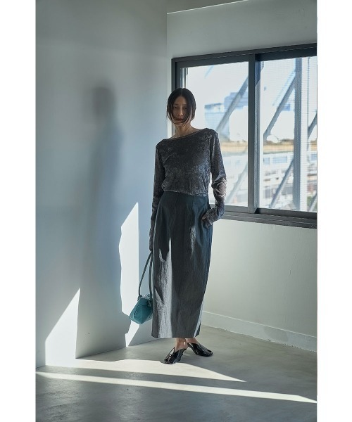 marjour（マージュール）の「NUANCE TONE BALLOON SKIRT（スカート・レディース・グレー/ブラウン系その他・M）」の6枚目の写真