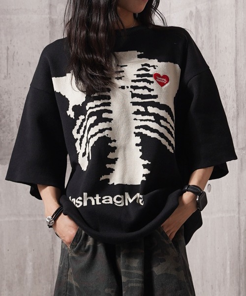 Morly's ITALY製 古着 アンゴラ 混 バロック 半袖 ニット Morly's ITALY製 古着 アンゴラ 混 バロック 半袖 ニットの通販 by