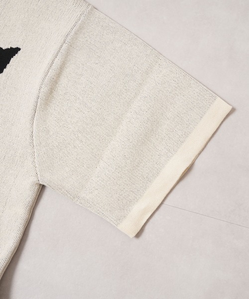 #MEMORY(メモリー)の「【MEMORY】ミラノリブ ボーンハート オーバーサイズ 半袖 ニット / Milan Rib Bone Heart Oversized Short Sleeve Knit(ニット/セーター・メンズ・アイボリー/ブラック・FREE)」の22枚目の写真
