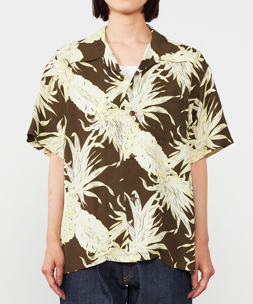 SUN SURF(サンサーフ)の「SUN SURF | 半袖ハワイアンシャツ “ISLAND PINEAPPLE” WOMEN(シャツ/ブラウス・レディース・ブラウン・M)」の9枚目の写真