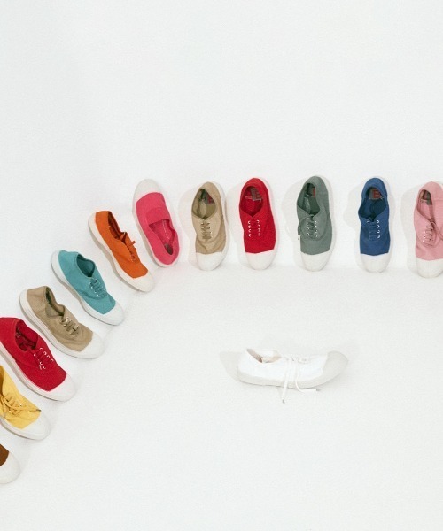 BENSIMON(ベンシモン)の「【BENSIMON】スニーカー LACE TENNIS フランスブランド(スニーカー・レディース・ブラック/ホワイト/カーキ・38/39/37/36)」の2枚目の写真