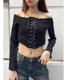 EVRIS | レースコンビオフショルトップス(Tシャツ/カットソー)