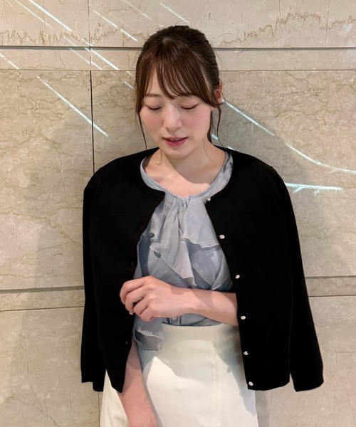 アルベロ 七部袖カーディガン セール】2025春夏新作 ベーシック七分袖カーディガン