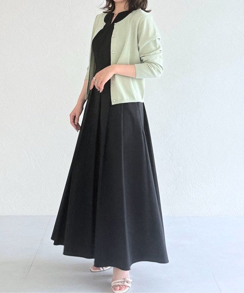 31 Sons de mode（トランテアン　ソン　ドゥ　モード）の「ベーシック七分袖カーディガン（カーディガン/ボレロ・レディース・ブラック/ホワイト/レッド/グリーン・ﾌﾘ-）」の18枚目の写真