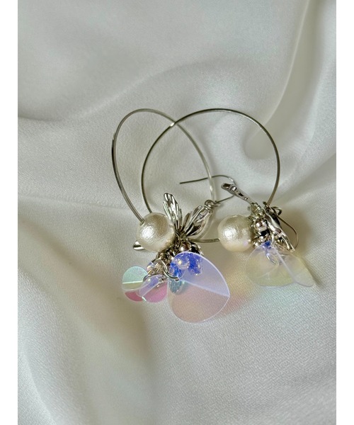 ゆめかわアイスのピアス(ハート) - ゆめかわいいハンドメイド