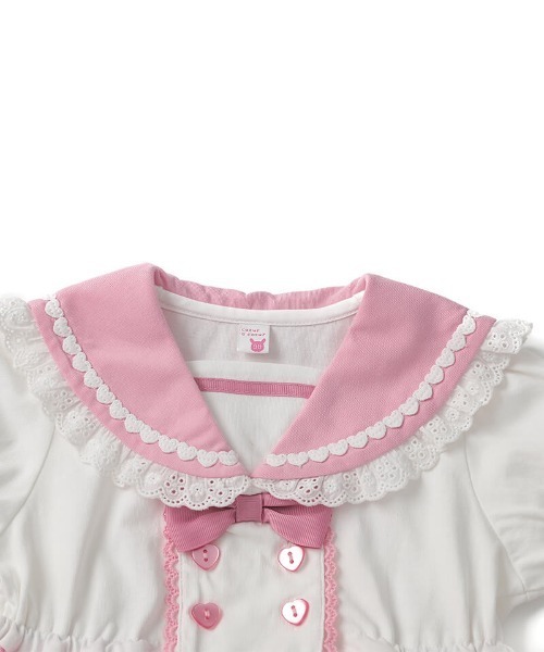 coeur a coeur（クーラクール）の「coeur a coeur セーラーワンピース（ワンピース・キッズ・ピンク/ブルー・90cm/100cm/110cm/120cm）」の17枚目の写真