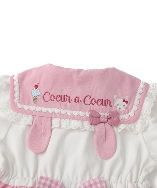 coeur a coeur（クーラクール）の「coeur a coeur セーラーワンピース（ワンピース・キッズ・ピンク/ブルー・90cm/100cm/110cm/120cm）」の18枚目の写真