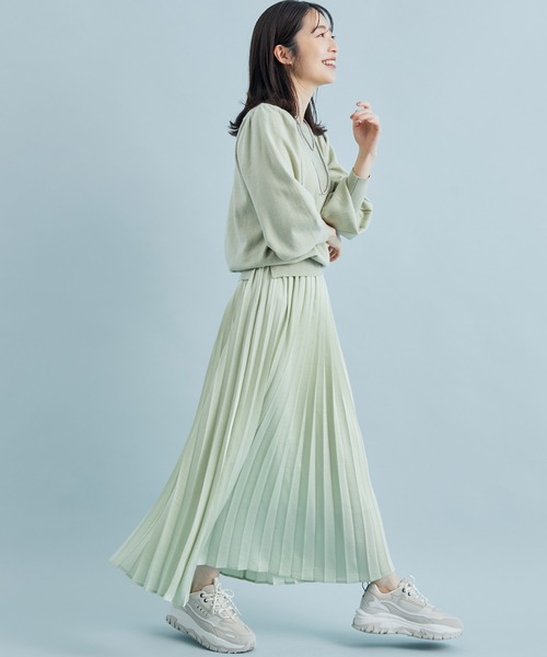 VIS ワンピース ライトグリーン