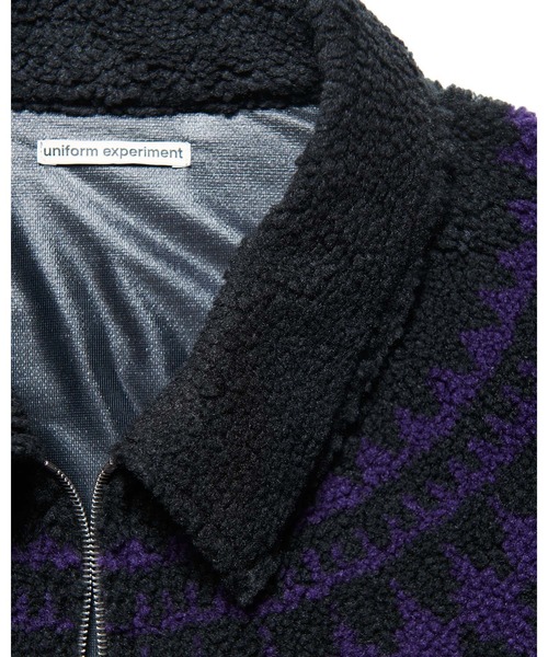 uniform experiment（ユニフォームエクスペリメント）の「SHERPA BLOUSON（ブルゾン・メンズ・ライトグレー/ブラック・2/1/3/4/5）」の9枚目の写真