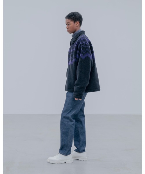 uniform experiment（ユニフォームエクスペリメント）の「SHERPA BLOUSON（ブルゾン・メンズ・ライトグレー/ブラック・2/1/3/4/5）」の5枚目の写真