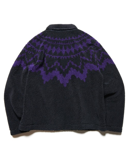 uniform experiment（ユニフォームエクスペリメント）の「SHERPA BLOUSON（ブルゾン・メンズ・ライトグレー/ブラック・2/1/3/4/5）」の8枚目の写真