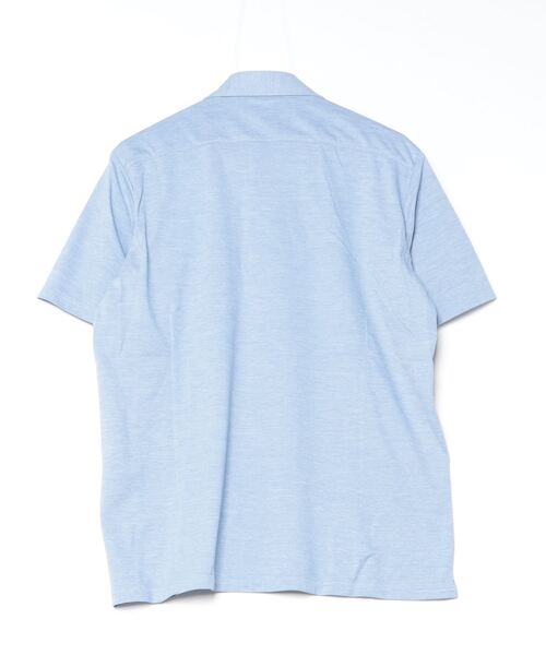 HARUYAMA(ハルヤマ)の「【吸湿冷感】完全ノーアイロン 半袖 アイポロシャツ カッタウェイ i-shirt(ポロシャツ・メンズ・サックスブルー/ベージュ/ネイビー・M/LL/L/S/3L)」の4枚目の写真