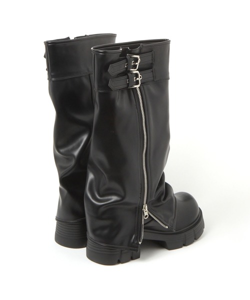 repipi armario（レピピ アルマリオ）の「カバーロングブーツ（ブーツ・キッズ・ブラック・SMALL/LARGE/MEDIUM）」の7枚目の写真