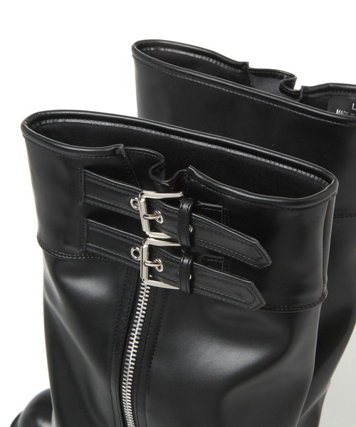 repipi armario（レピピ アルマリオ）の「カバーロングブーツ（ブーツ・キッズ・ブラック・SMALL/LARGE/MEDIUM）」の10枚目の写真