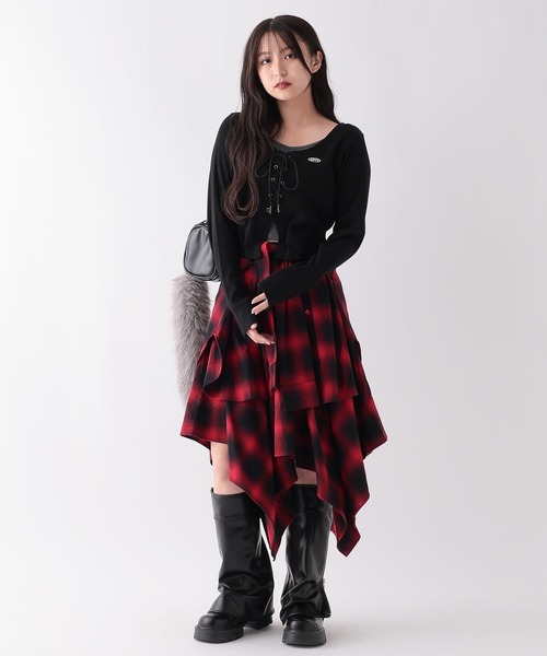 repipi armario（レピピ アルマリオ）の「カバーロングブーツ（ブーツ・キッズ・ブラック・SMALL/LARGE/MEDIUM）」の17枚目の写真