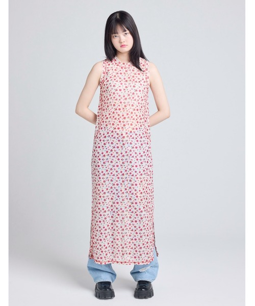 Little sunny bite(リトルサニーバイト)の「【little sunny bite】rose tull long tank(その他トップス・レディース・ブラック・MEDIUM)」の21枚目の写真