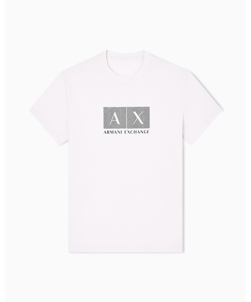 ARMANI EXCHANGE（アルマーニエクスチェンジ）の「【A|X アルマーニ エクスチェンジ】エンブロイダードボックスロゴ 半袖クルーネックTシャツ/REGULAR（Tシャツ/カットソー・メンズ・ストーン/ダークネイビー・XX-LARGE/LARGE/MEDIUM/SMALL/X-LARGE/X-SMALL）」の6枚目の写真