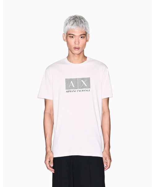 ARMANI EXCHANGE（アルマーニエクスチェンジ）の「【A|X アルマーニ エクスチェンジ】エンブロイダードボックスロゴ 半袖クルーネックTシャツ/REGULAR（Tシャツ/カットソー・メンズ・ストーン/ダークネイビー・XX-LARGE/LARGE/MEDIUM/SMALL/X-LARGE/X-SMALL）」の11枚目の写真