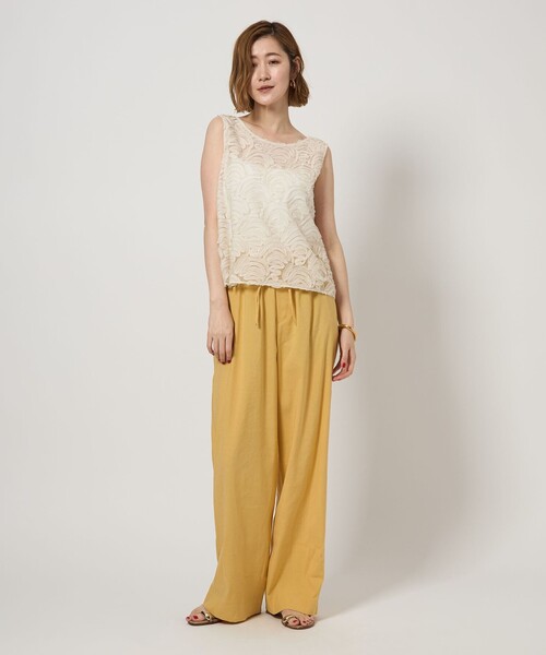 conte＞ウエストドローコード イージー ワイドパンツ（その他