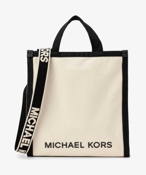 MICHAEL KORS(マイケルコース)の「LAUTNER キャンバス ショッパートート(トートバッグ・メンズ・ナチュラル・FREE)」の1枚目の写真