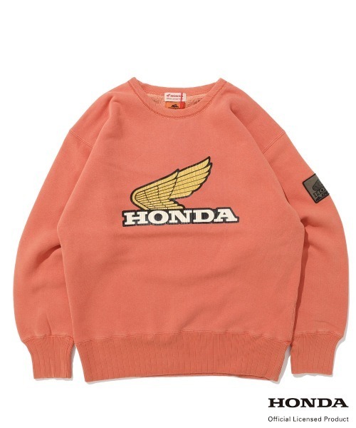 KRIFF MAYER(クリフメイヤー)の「【Unisex・ピグメント加工】HONDAコラボクルー(WING)(スウェット・メンズ・レッド/チャコール/グレー/ナチュラル・X-LARGE/MEDIUM/LARGE)」の8枚目の写真