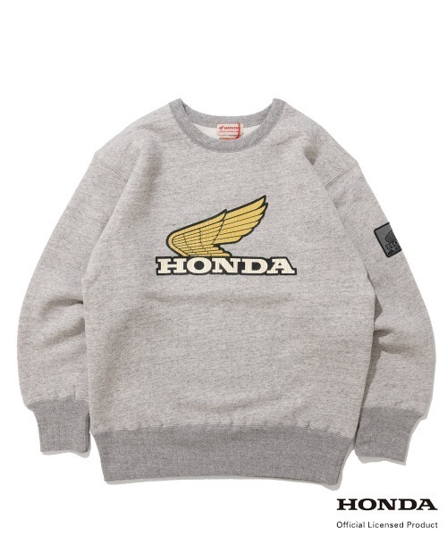 KRIFF MAYER(クリフメイヤー)の「【Unisex・ピグメント加工】HONDAコラボクルー(WING)(スウェット・メンズ・レッド/チャコール/グレー/ナチュラル・X-LARGE/MEDIUM/LARGE)」の9枚目の写真