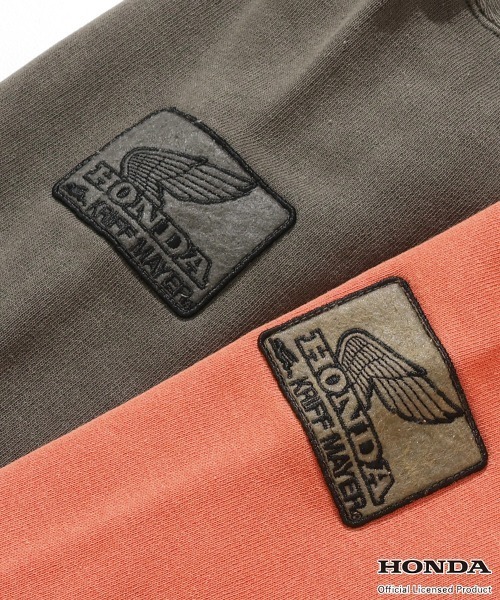 KRIFF MAYER(クリフメイヤー)の「【Unisex・ピグメント加工】HONDAコラボクルー(WING)(スウェット・メンズ・レッド/チャコール/グレー/ナチュラル・X-LARGE/MEDIUM/LARGE)」の15枚目の写真